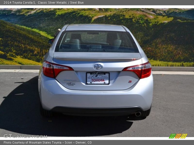 Classic Silver Metallic / Steel Blue 2014 Toyota Corolla S