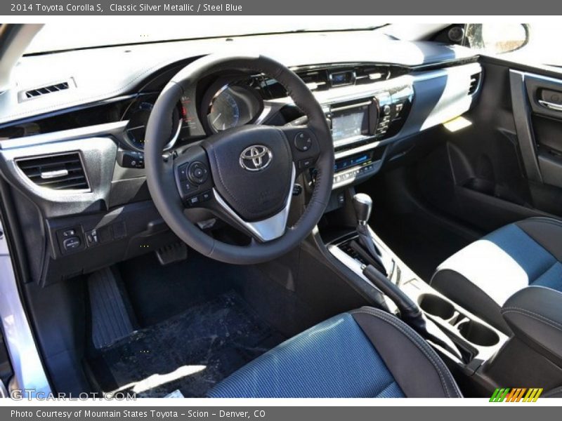 Classic Silver Metallic / Steel Blue 2014 Toyota Corolla S