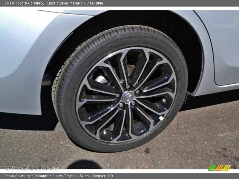 Classic Silver Metallic / Steel Blue 2014 Toyota Corolla S