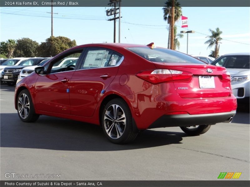 Crimson Red / Black 2014 Kia Forte EX