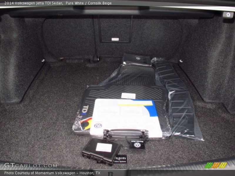 Pure White / Cornsilk Beige 2014 Volkswagen Jetta TDI Sedan