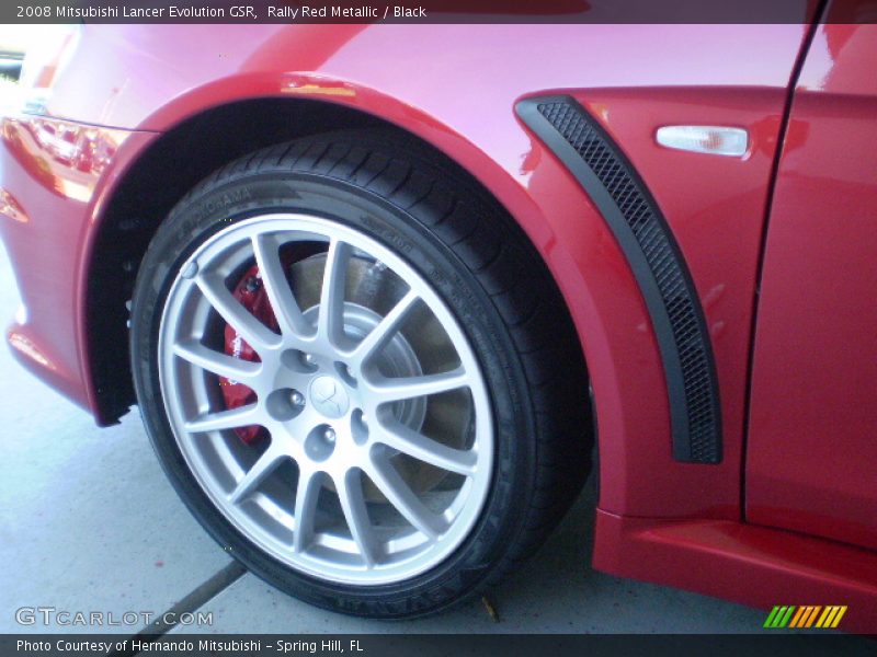 Rally Red Metallic / Black 2008 Mitsubishi Lancer Evolution GSR