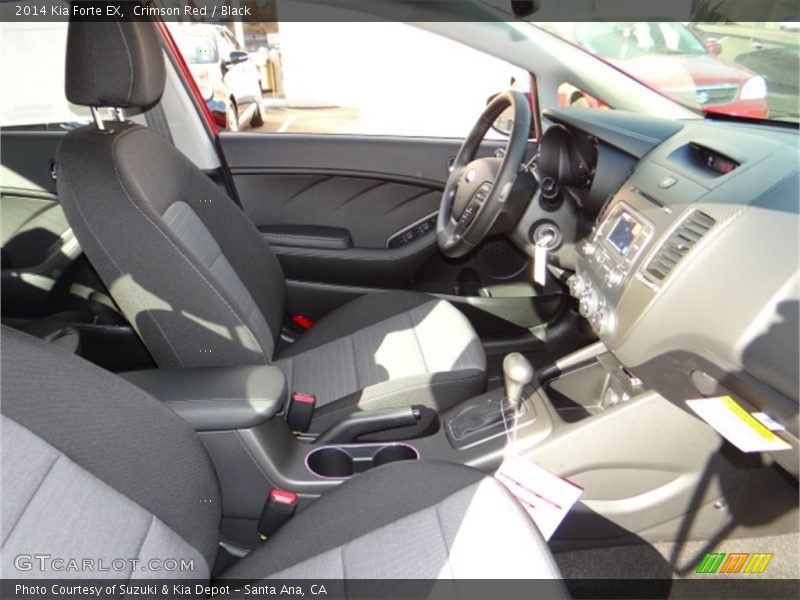 Crimson Red / Black 2014 Kia Forte EX