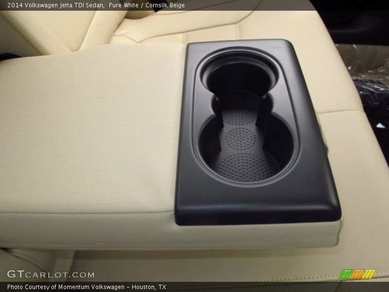 Pure White / Cornsilk Beige 2014 Volkswagen Jetta TDI Sedan