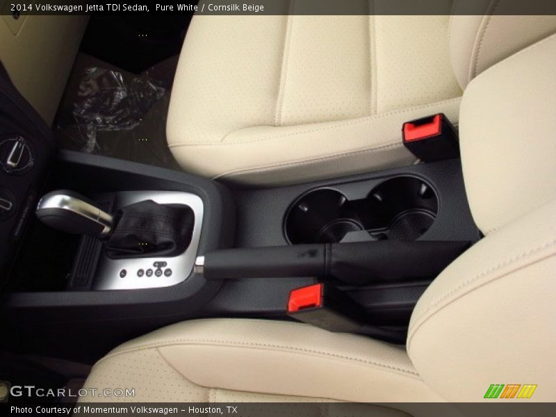 Pure White / Cornsilk Beige 2014 Volkswagen Jetta TDI Sedan