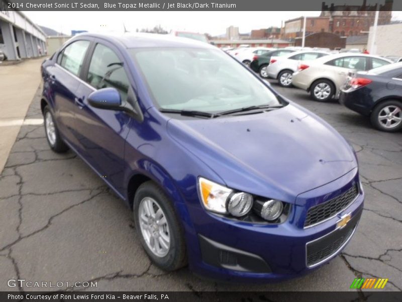 Blue Topaz Metallic / Jet Black/Dark Titanium 2014 Chevrolet Sonic LT Sedan