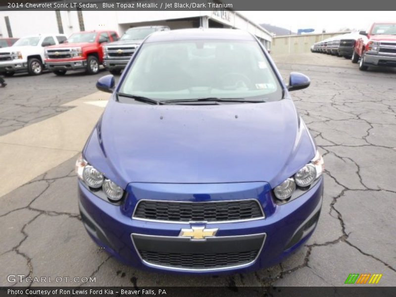 Blue Topaz Metallic / Jet Black/Dark Titanium 2014 Chevrolet Sonic LT Sedan