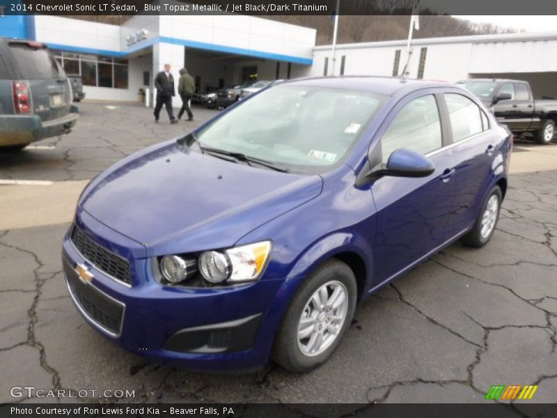 Blue Topaz Metallic / Jet Black/Dark Titanium 2014 Chevrolet Sonic LT Sedan