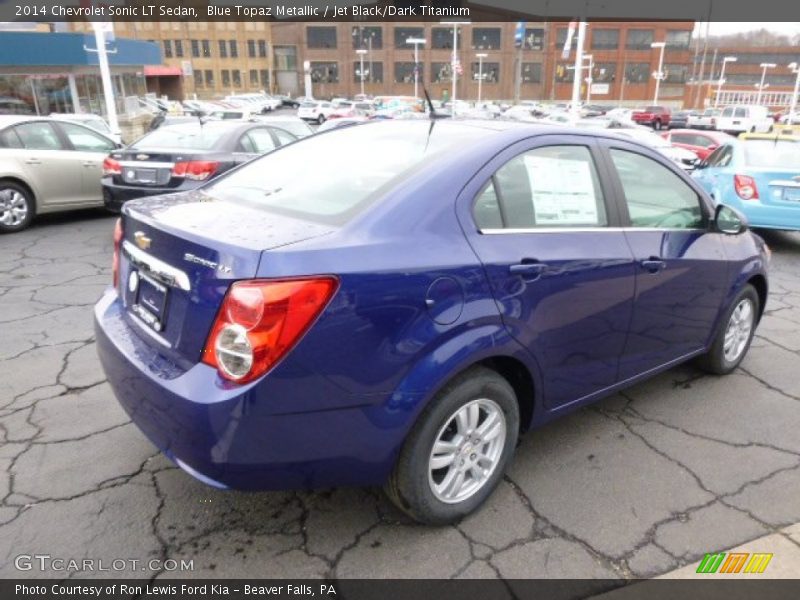 Blue Topaz Metallic / Jet Black/Dark Titanium 2014 Chevrolet Sonic LT Sedan