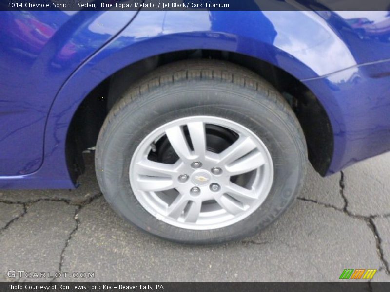 Blue Topaz Metallic / Jet Black/Dark Titanium 2014 Chevrolet Sonic LT Sedan
