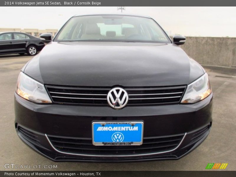 Black / Cornsilk Beige 2014 Volkswagen Jetta SE Sedan