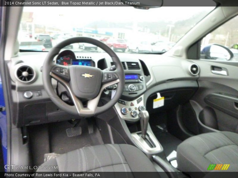 Blue Topaz Metallic / Jet Black/Dark Titanium 2014 Chevrolet Sonic LT Sedan