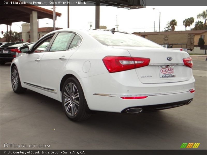 Snow White Pearl / Black 2014 Kia Cadenza Premium