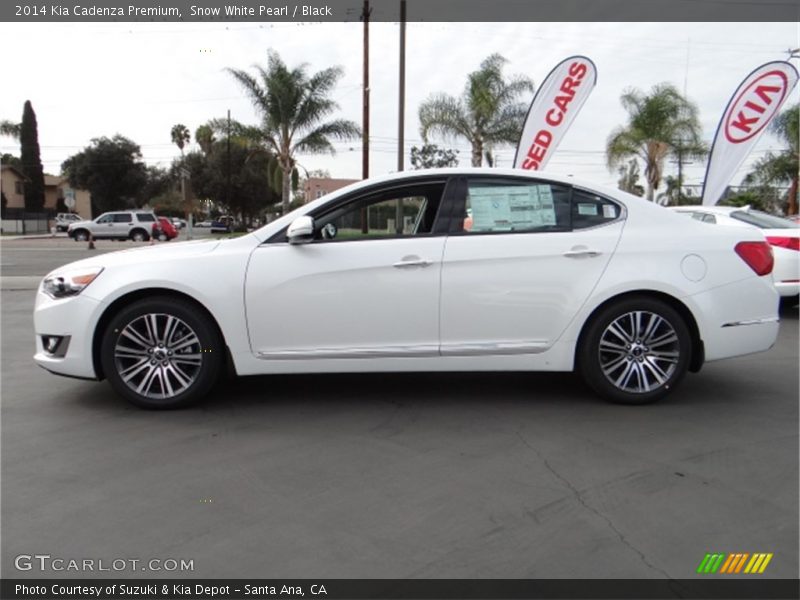 Snow White Pearl / Black 2014 Kia Cadenza Premium