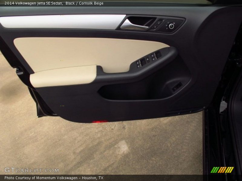 Black / Cornsilk Beige 2014 Volkswagen Jetta SE Sedan