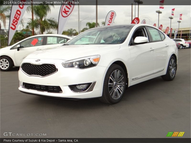 Snow White Pearl / Black 2014 Kia Cadenza Premium