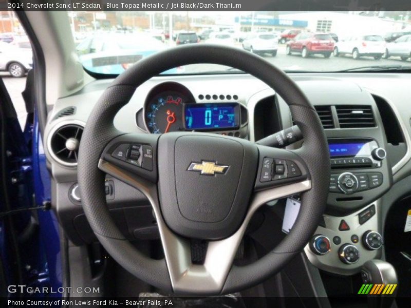 Blue Topaz Metallic / Jet Black/Dark Titanium 2014 Chevrolet Sonic LT Sedan