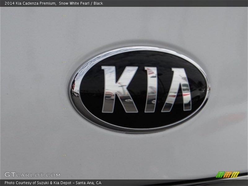 Snow White Pearl / Black 2014 Kia Cadenza Premium
