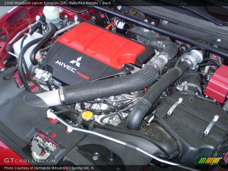 Rally Red Metallic / Black 2008 Mitsubishi Lancer Evolution GSR