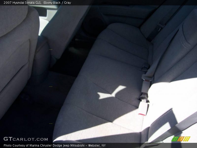 Ebony Black / Gray 2007 Hyundai Sonata GLS