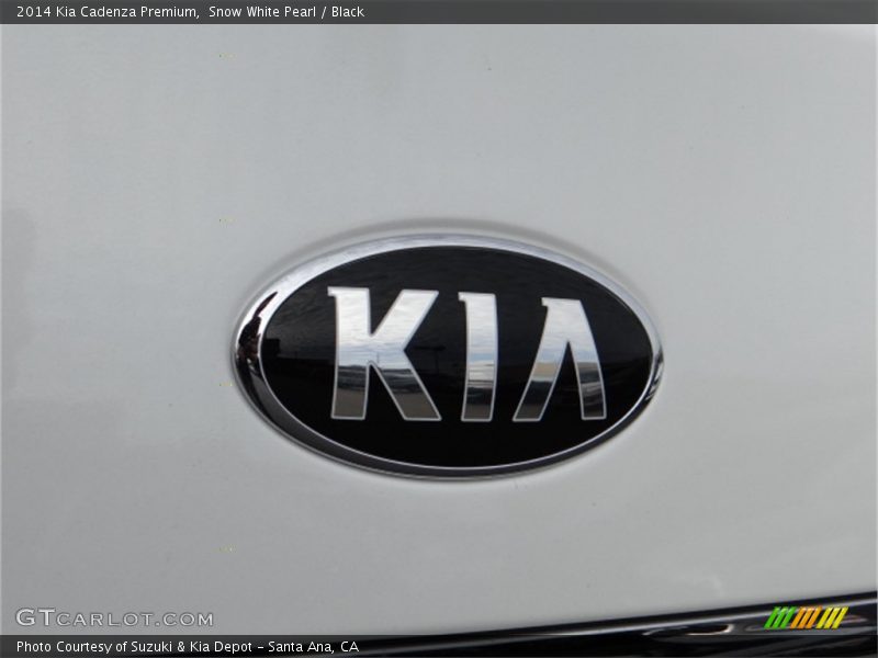 Snow White Pearl / Black 2014 Kia Cadenza Premium