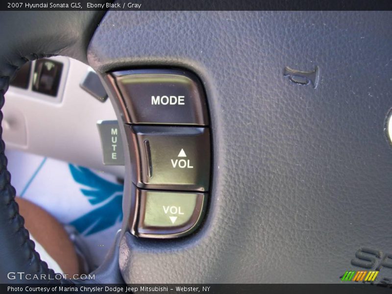 Ebony Black / Gray 2007 Hyundai Sonata GLS