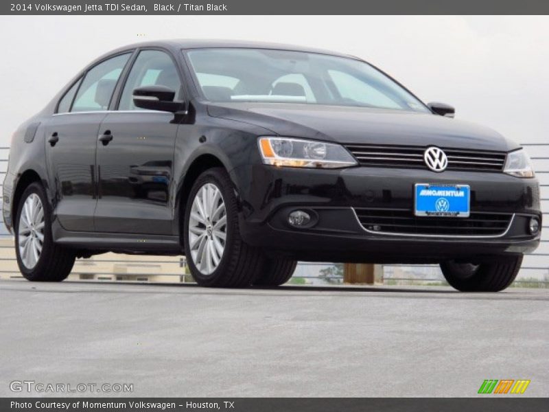 Black / Titan Black 2014 Volkswagen Jetta TDI Sedan