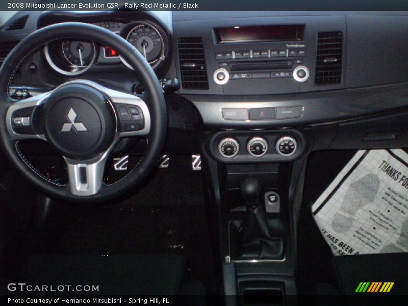 Rally Red Metallic / Black 2008 Mitsubishi Lancer Evolution GSR