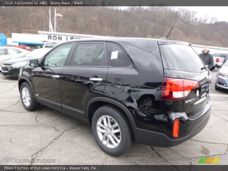 Ebony Black / Black 2015 Kia Sorento LX AWD