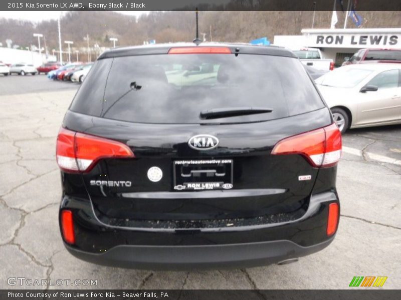 Ebony Black / Black 2015 Kia Sorento LX AWD