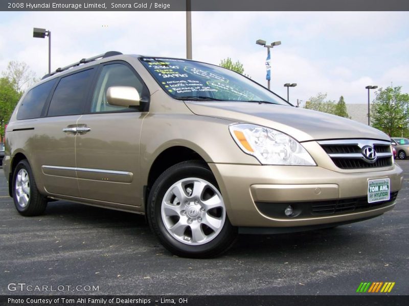 Sonora Gold / Beige 2008 Hyundai Entourage Limited