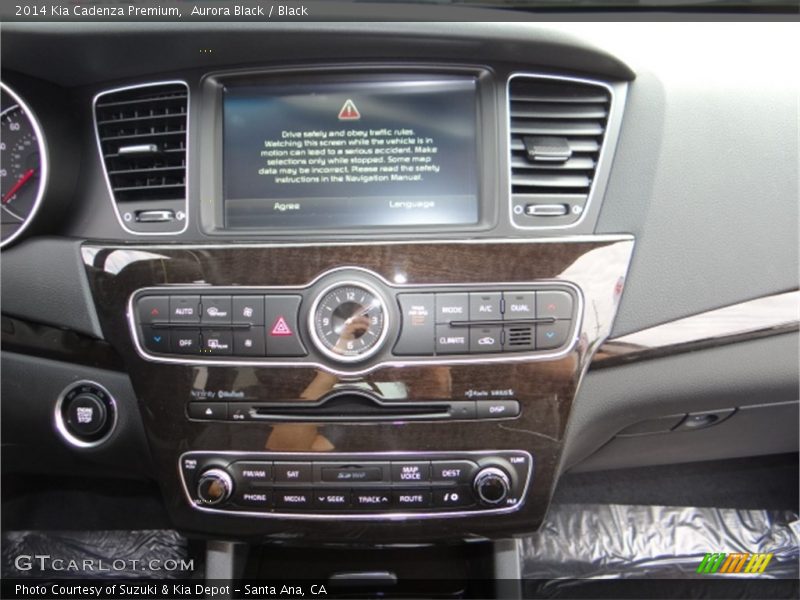 Aurora Black / Black 2014 Kia Cadenza Premium