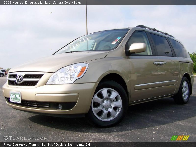 Sonora Gold / Beige 2008 Hyundai Entourage Limited