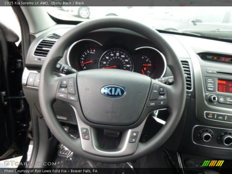 Ebony Black / Black 2015 Kia Sorento LX AWD