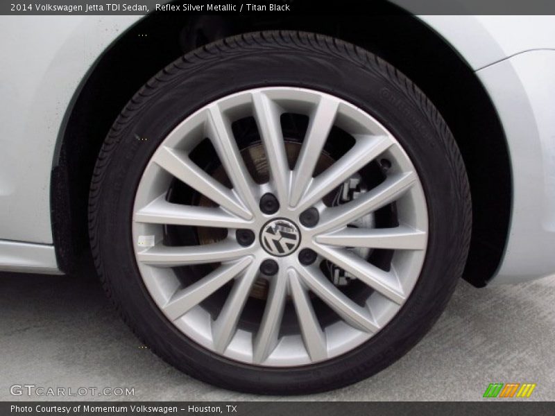 Reflex Silver Metallic / Titan Black 2014 Volkswagen Jetta TDI Sedan