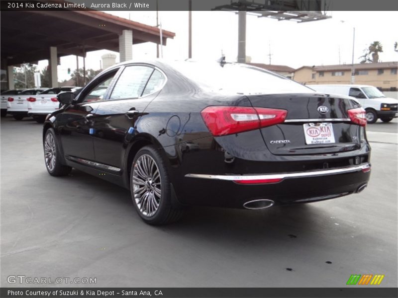 Aurora Black / White 2014 Kia Cadenza Limited