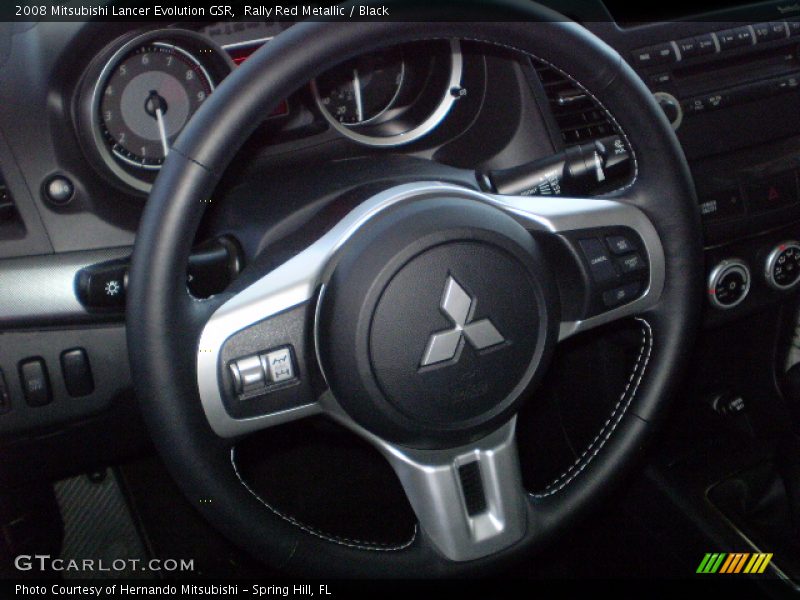 Rally Red Metallic / Black 2008 Mitsubishi Lancer Evolution GSR