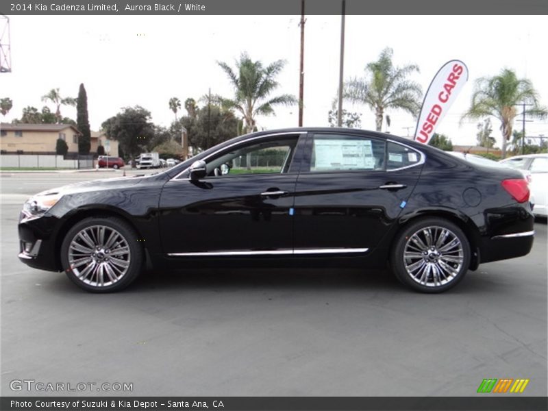Aurora Black / White 2014 Kia Cadenza Limited