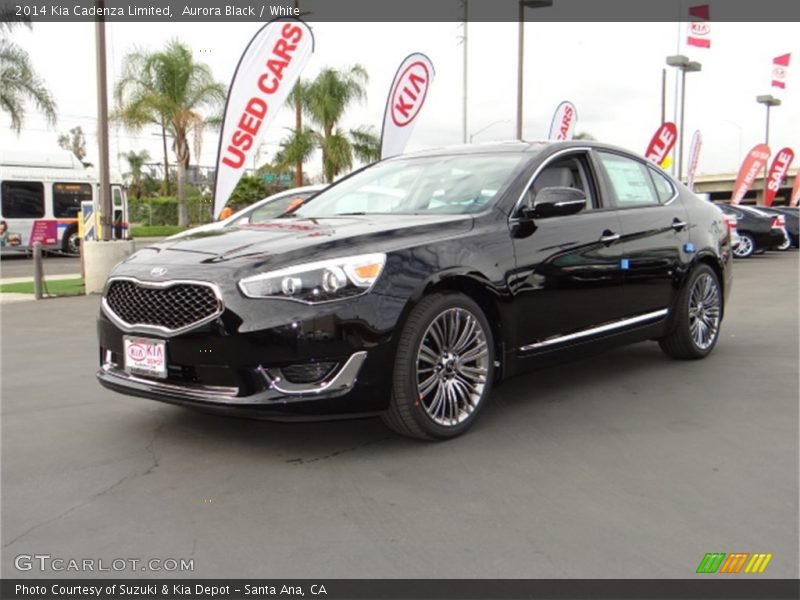 Aurora Black / White 2014 Kia Cadenza Limited
