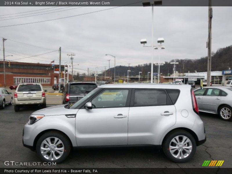 Bright Silver / Black Honeycomb Woven Cloth 2014 Kia Soul +