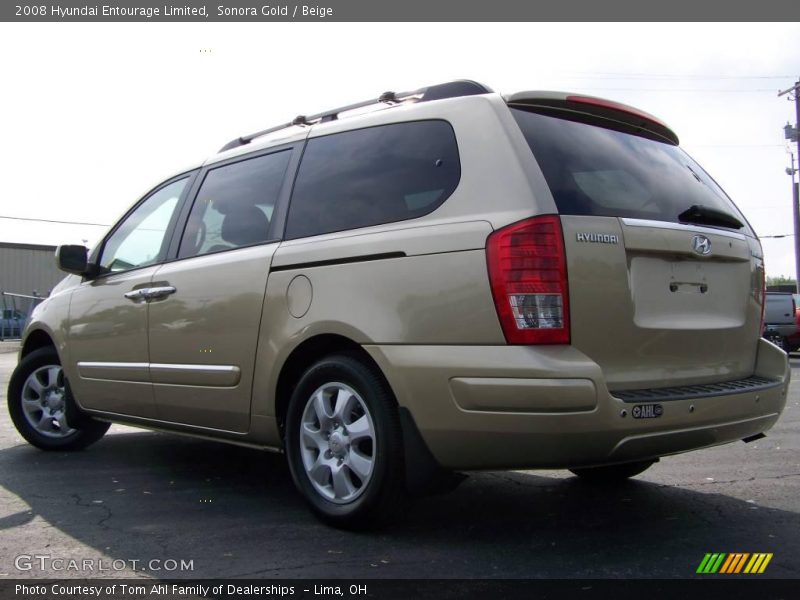 Sonora Gold / Beige 2008 Hyundai Entourage Limited