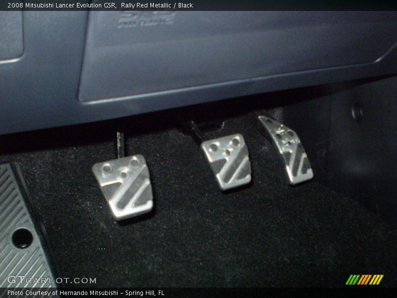 Rally Red Metallic / Black 2008 Mitsubishi Lancer Evolution GSR