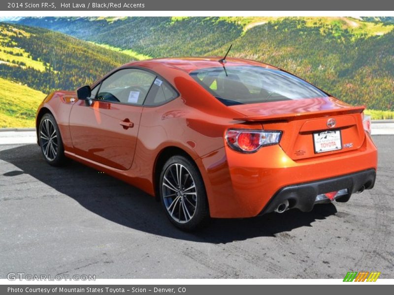 Hot Lava / Black/Red Accents 2014 Scion FR-S