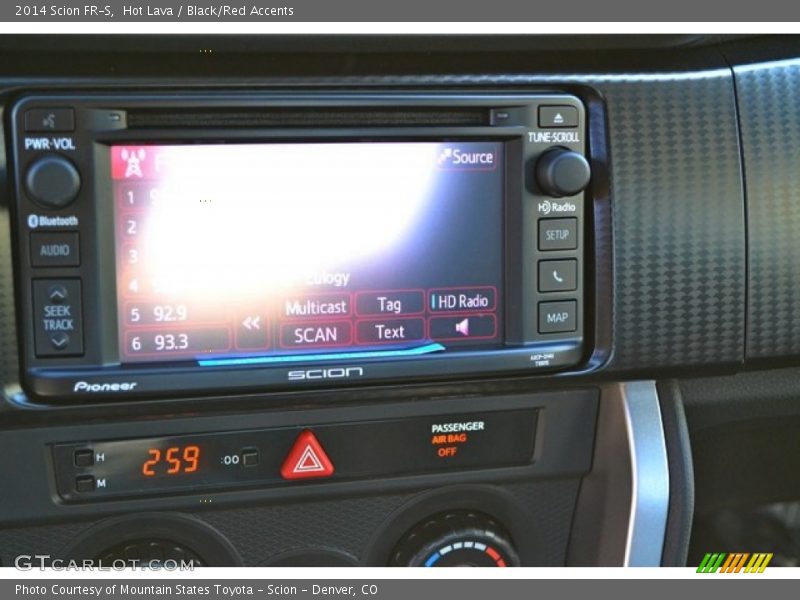 Hot Lava / Black/Red Accents 2014 Scion FR-S