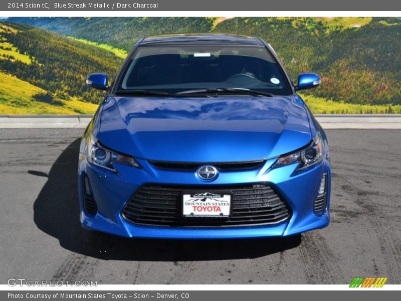 Blue Streak Metallic / Dark Charcoal 2014 Scion tC