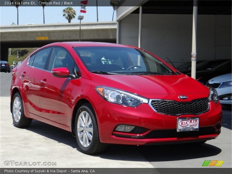 Crimson Red / Black 2014 Kia Forte EX
