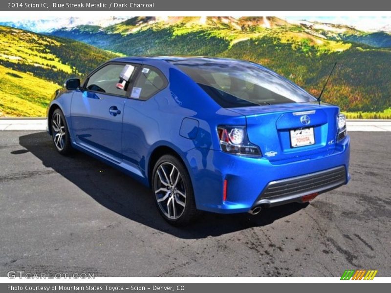 Blue Streak Metallic / Dark Charcoal 2014 Scion tC