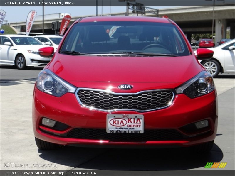 Crimson Red / Black 2014 Kia Forte EX