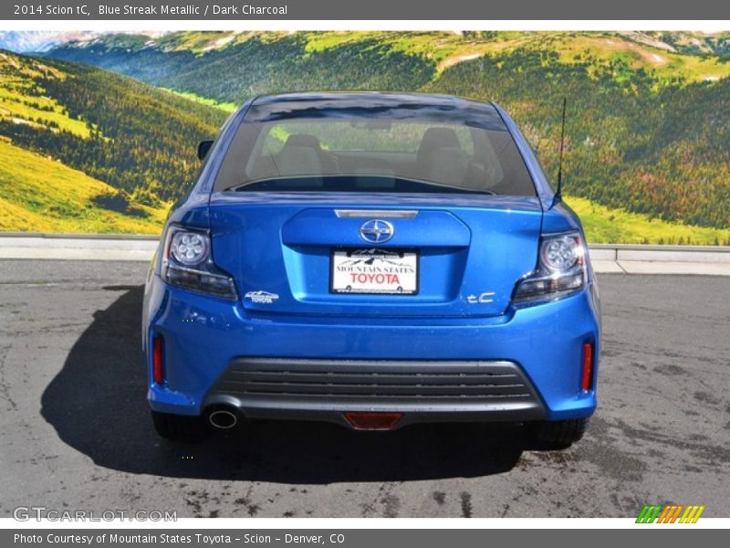 Blue Streak Metallic / Dark Charcoal 2014 Scion tC