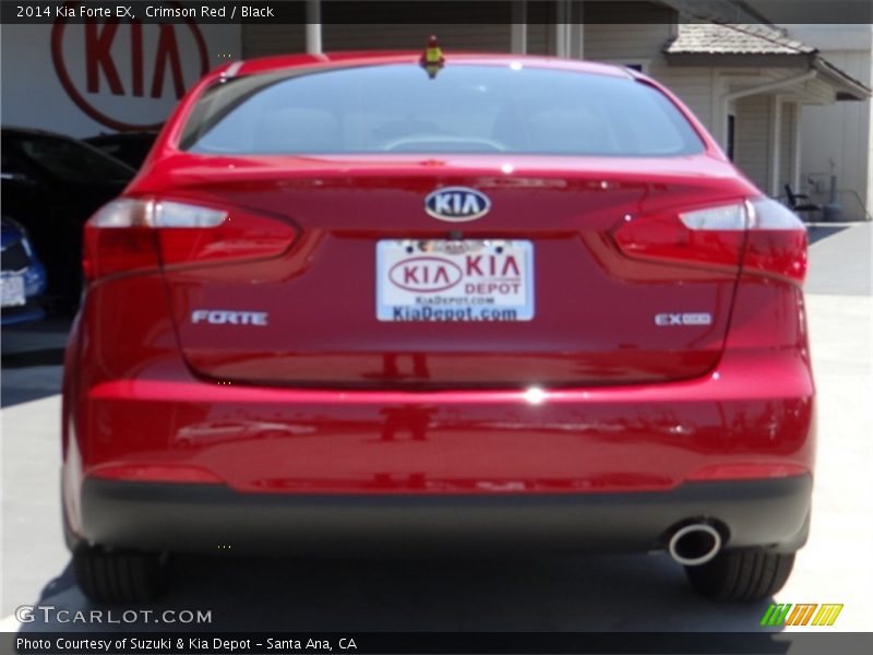 Crimson Red / Black 2014 Kia Forte EX
